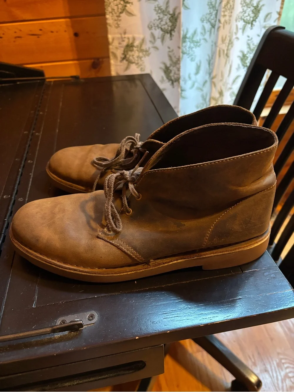 Clarks Men's Bushacre 2 Tan Leather Chukka Boots